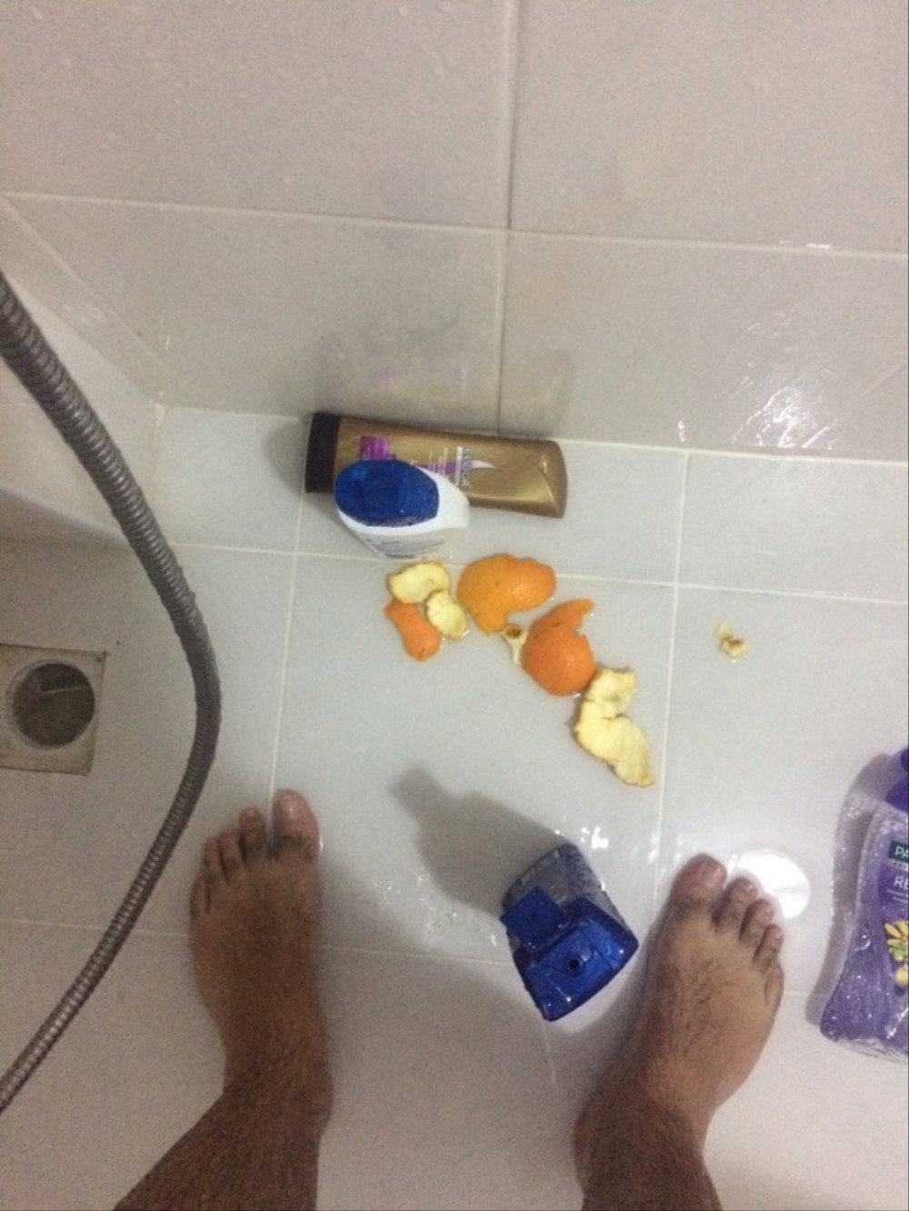 Eating Oranges In The Shower