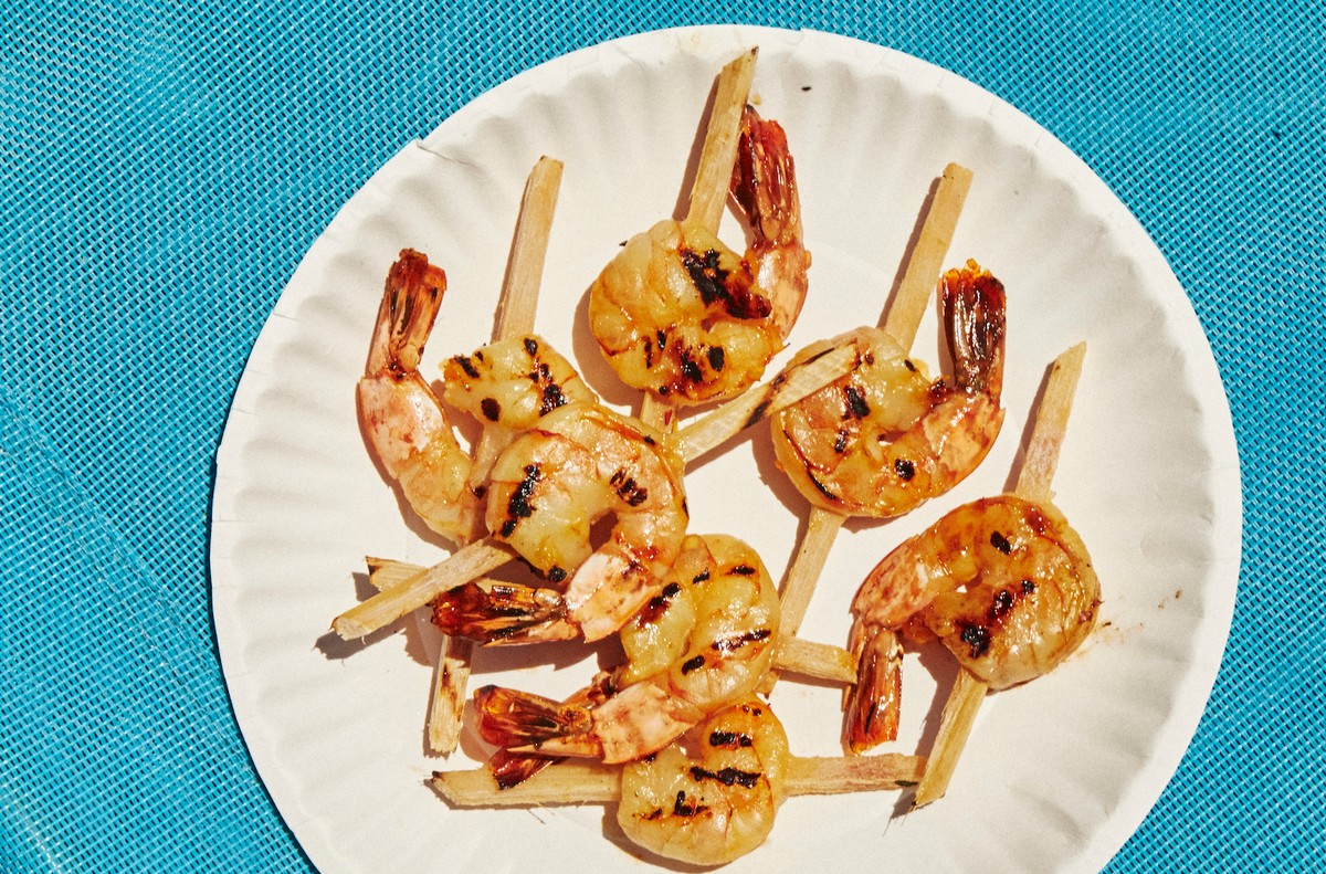 Sugar Cane Skewered Shrimp Recipe